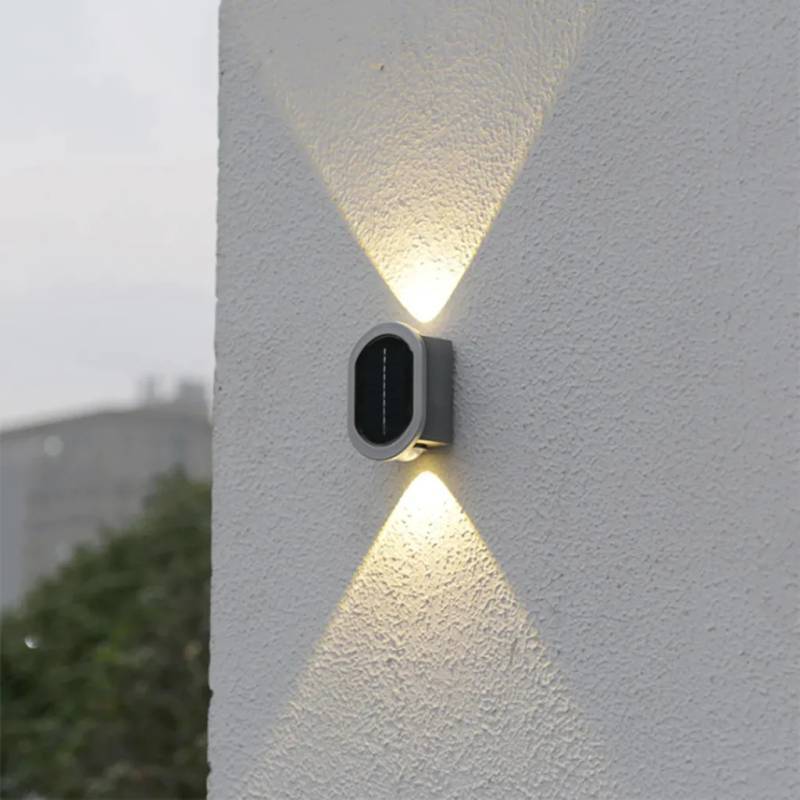 Aplique Bidireccional 2 LED Solar