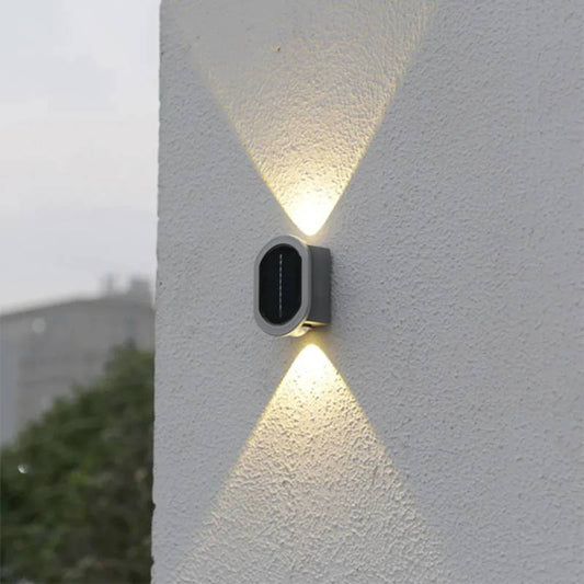 Aplique Bidireccional 2 LED Solar