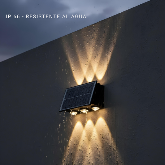 Panel Bidireccional 6 LEDs Solar