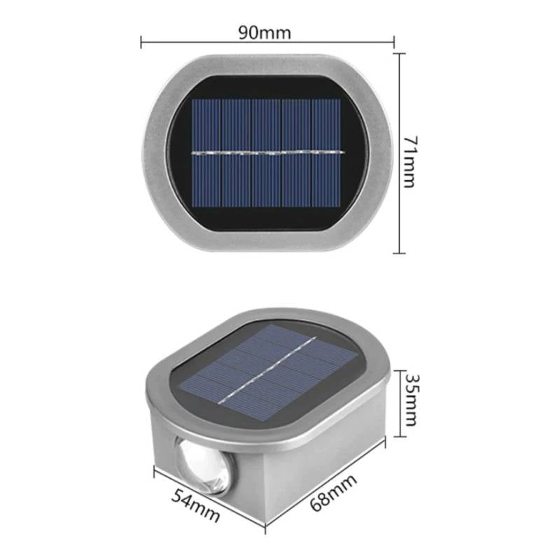 Aplique Bidireccional 2 LED Solar - imagen 5