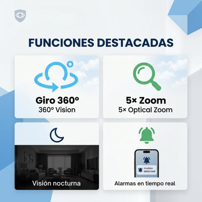 Kit Seguridad 3x2 — Cámara Domo 360° + Memoria SD