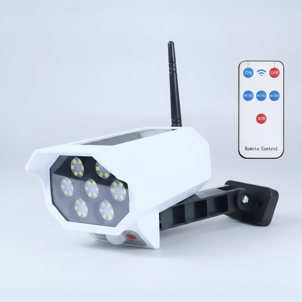 Luz de Seguridad con Sensor de Movimiento (forma de cámara), Solar, Exterior