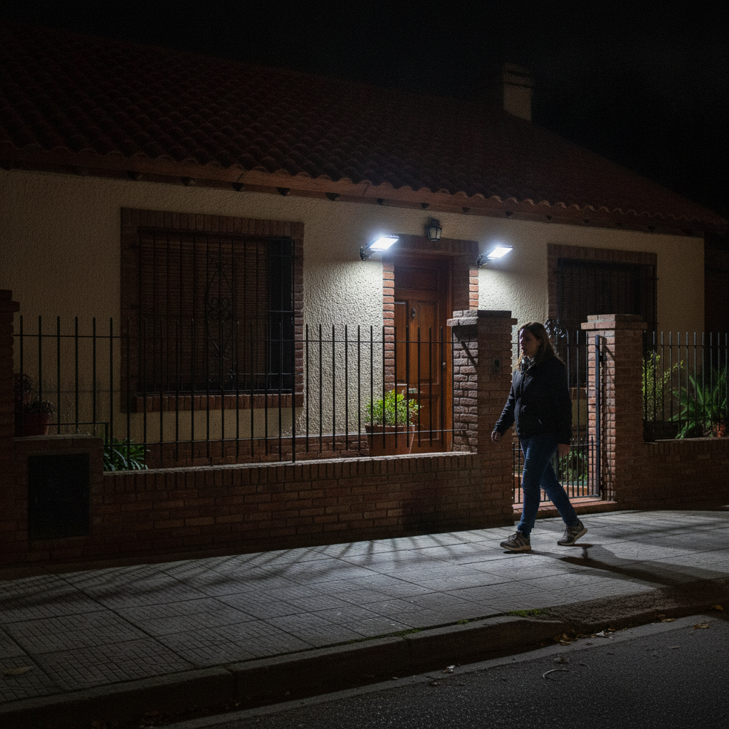 Reflector Solar Exterior con Sensor de Movimiento